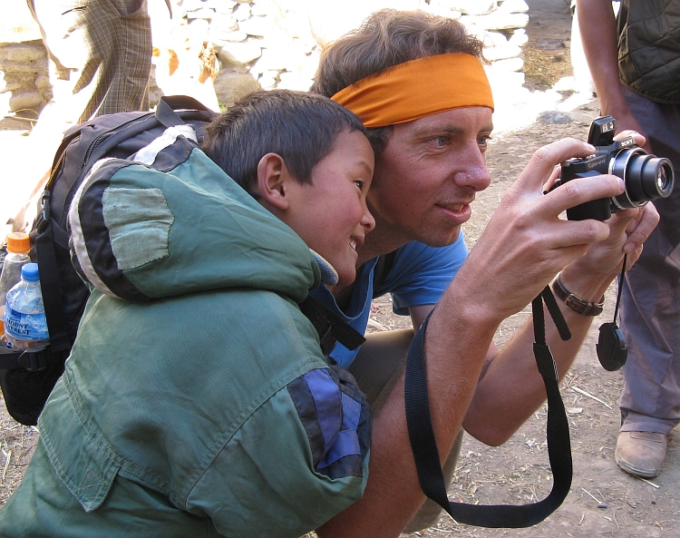 Nepali boy and me