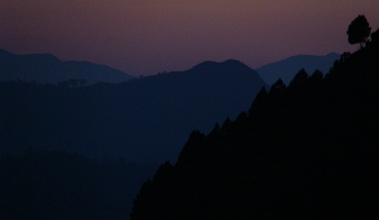 View over the Himalaya Hills from Bandipur