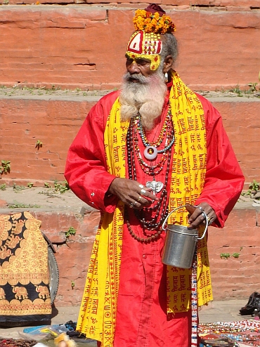 Tempelman in Kathmandu