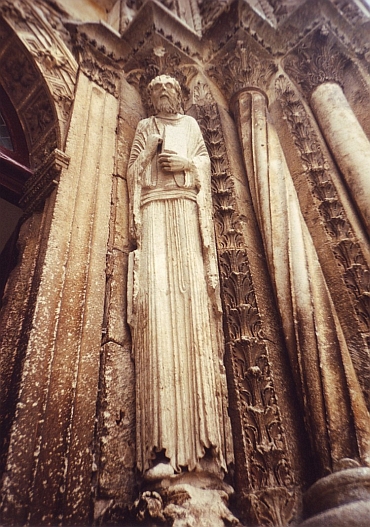 De kathedraal van Avallon (detail), Bourgondië