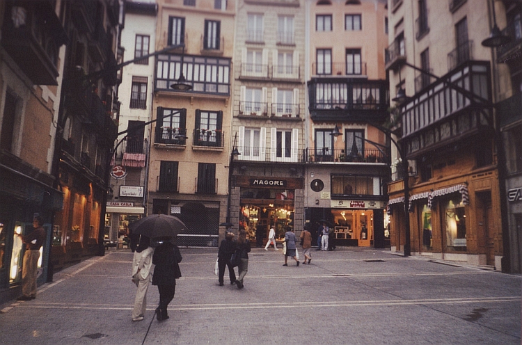 A rainy evening in Pamplona