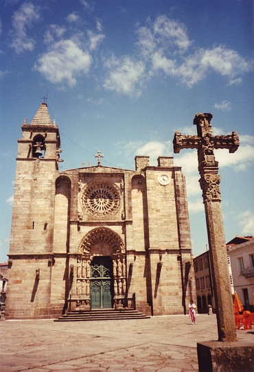 De kerk van Noía, Galicië