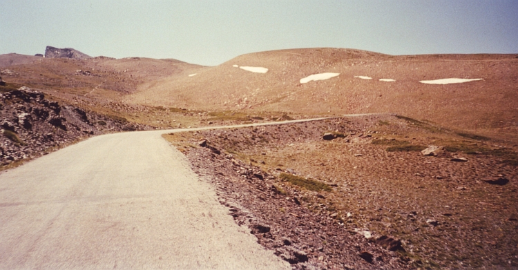 The highest bicycle track of Europe: up to 3.400 meter Pico Veleta, Sierra Nevada