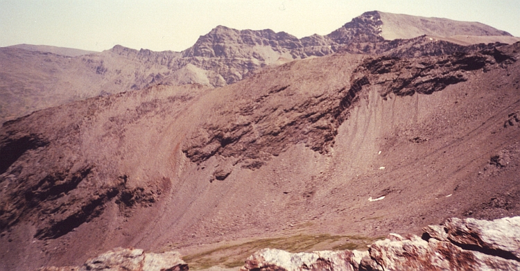 Uitzicht op de Mulhacén, Sierra Nevada